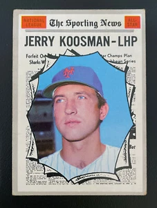 1970 Topps #468 - Jerry Koosman As - Mets de Nueva York - En muy buen estado (arrugas) - Imagen 1 de 4