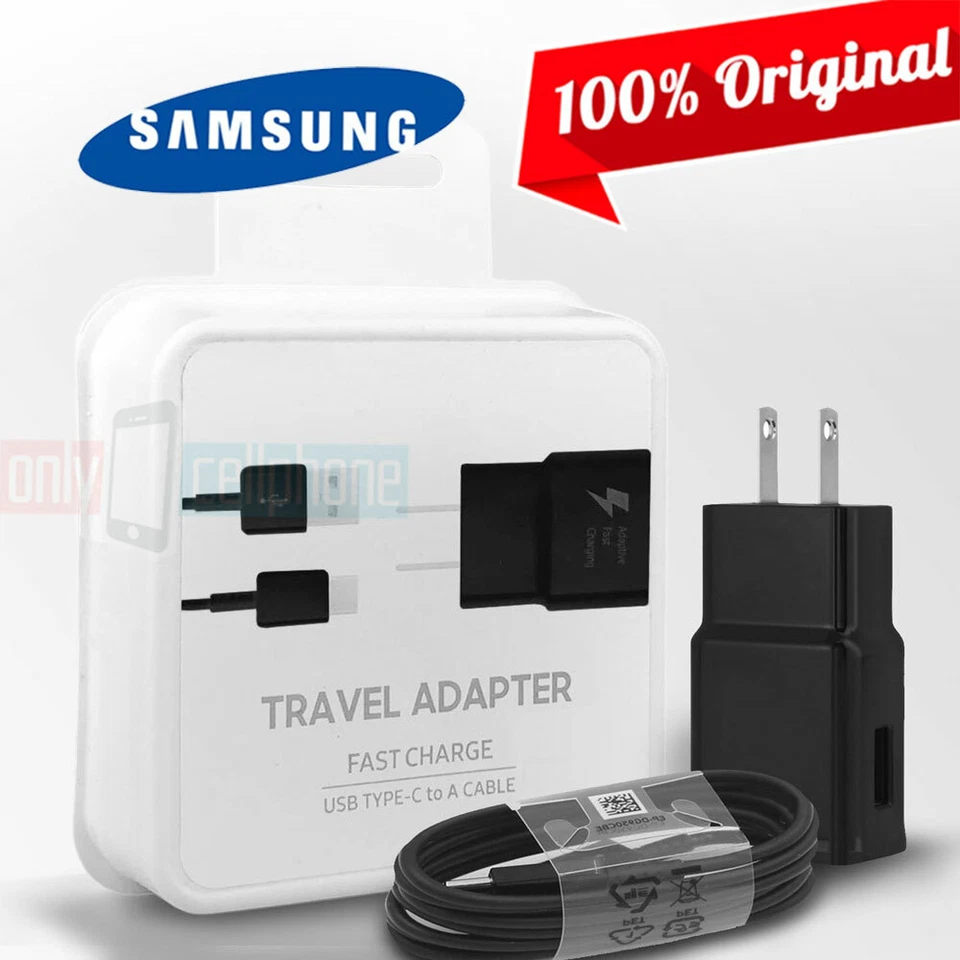 NEW Samsung Fast Charger and/or USB-C Cable for Galaxy A80/A70/A50/A40/A30/A20 - Image 1 of 1