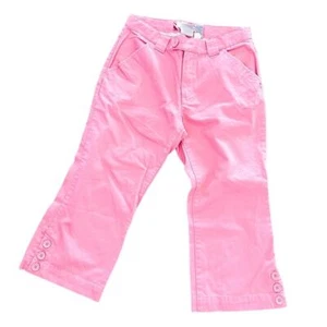 Capris Girls Size 14 Early 2000s Old Navy Pink Bottons Pants Shorts Preppy Y2K - Picture 1 of 4