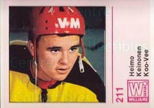 1971-72 Finnish Jaakiekko #211 Heimo Keinonen