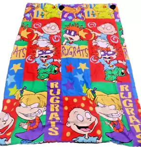 Vintage Nickelodeon Rugrats Quilt Comforter Blanket 86x62 1994Nostalgia - Picture 1 of 9