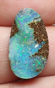Ópalo de roca pulido de quilpie azul 4,4 quilates lapidario coleccionable australiano - Imagen 1 de 10