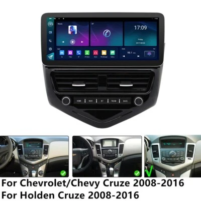 12.3'' Stereo Radio GPS Navigation FM For Chevy / Holden Cruze 2008-2016 Carplay - Image 1 of 4