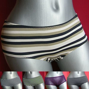 Damen Panty Slip - gestreift - Größen 36/38 40/42 - Picture 1 of 6