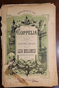 Coppelia ou La Fille aux yeux d'émail-Ballet en 3 actes-Charles Nuitter 1800s - Picture 1 of 4