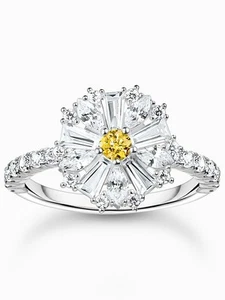 Thomas Sabo TR2493-051-4-54 Anello da cocktail Fiore con pietre argento Signore - Foto 1 di 3