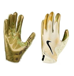 NIKE Vapor Jet 8.0 Receiver Football Gloves White Gold GID Men’s Sz XL *NEW* - Picture 1 of 8