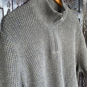 Suéter LL Bean Orgánico Tejido Waffle XXL 100% Algodón Cuarto Cremallera Gris Oscuro Para Hombre’s - Imagen 1 de 15