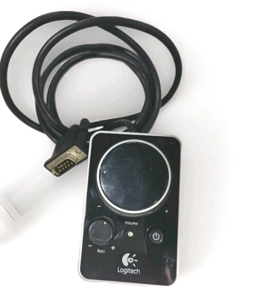 Original Logitech Z4 Lautsprecher Lautstärke Bass Controller Control Pod NUR Z-4 Schwarz - Bild 1 von 1