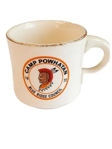 Vintage 72 BSA Camp Powhatan Blue Ridge Council Kaffeetasse - Bild 1 von 7