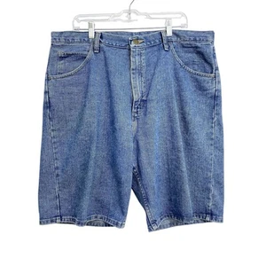 Wrangler Denim Shorts Men's Size 38 Relaxed Fit Blue Streetwear - Picture 1 of 9