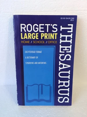 Roget's Thesaurus Large Print Paperback Easy to Read 2014 - Image 1 of 4
