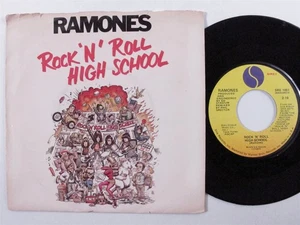 Punk 45 RAMONES Rock 'N' Roll High School SIRE picture sleeve HEAR i - Picture 1 of 2
