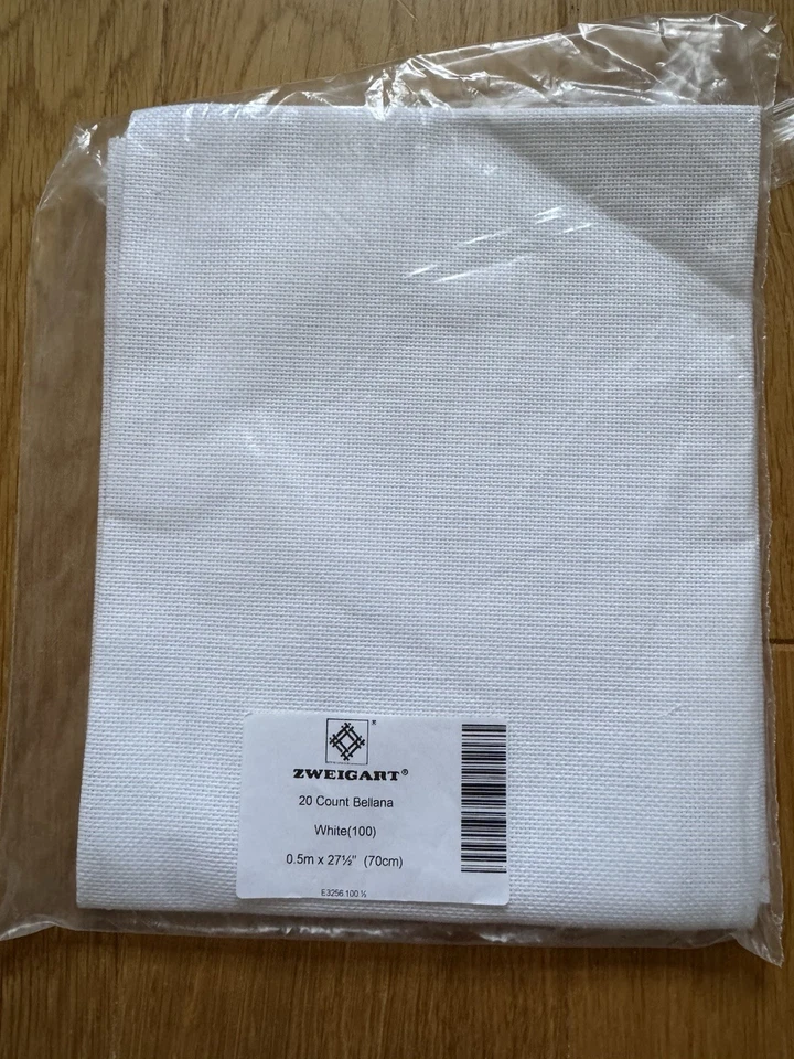 Zweigart Bellina 20 Ct Evenweave Fabric White - Image 1 of 1