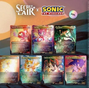 In Hand Mtg Sonic Secret Lair Friends And Foes Foil Edition - Picture 1 of 1