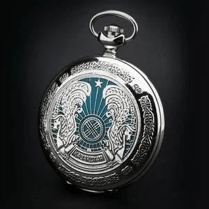 Molnija 3602 Kazakhstan Analog Pocket Watch Russia Almaty Astana - Picture 1 of 8