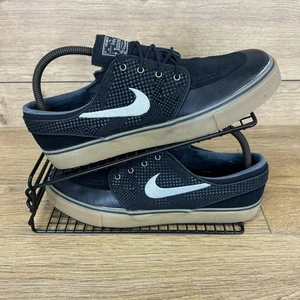 Nike SB Schuhe Herren Gr. UK 8 Stefan Janoski Leder schwarz grau Skateboard Pump " - Bild 1 von 10