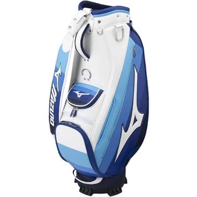 Bolsa de carrito de golf MIZUNO Tour Staff Mid, para hombre, blanca/azul, 5LGC2512 Foto 1 de 4