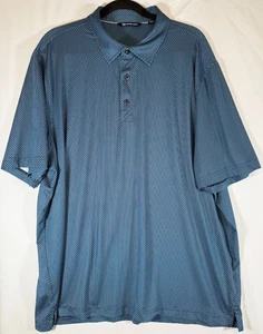 Camisa Polo Cutter & Buck Hombre XL Azul Geométrica Golf Rendimiento Elastizada Informal - Imagen 1 de 16