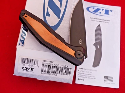 Cuchillo de cobre/titanio Zero Tolerance Sinkevich 0470 Flipper Limited DLC S110V Foto 1 de 4