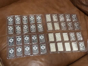 Scottsdale Mint *40oz Of Freedom* 1oz Bars Sheets Of 10- Original Packaging - Imagen 1 de 3