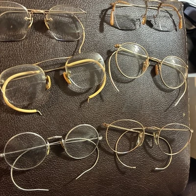 LOTE DE 6 GAFAS VINTAGE 1/10 10K 12K GF llenas de oro para chatarra/piezas Foto 1 de 4
