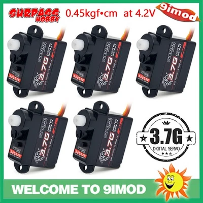 5pcs Surpass Hobby Digital Servo 3,7g Micro Kunststoff Getriebe für RC Flugzeug - Bild 1 von 4