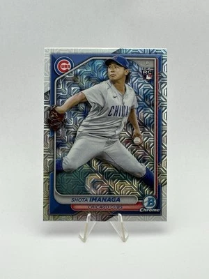 Shota Imanaga 2024 Bowman Chrome MOJO REFRACTOR  RC #41 Chicago Cubs - Image 1 of 2