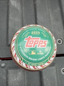 2025 Topps Holiday Baseball Factory Sealed Collector's Tin - IN STOCK SHIP TODAY - Picture 1 of 2