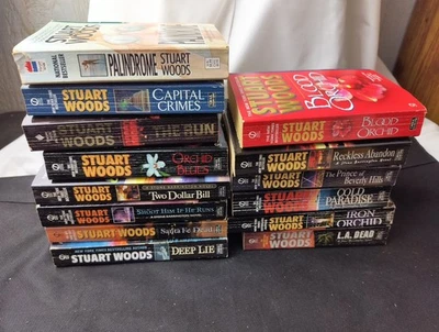 Lot of 14, Thriller Suspense Mystery, Stuart Woods - Stone Barrington Novels Foto 1 de 4