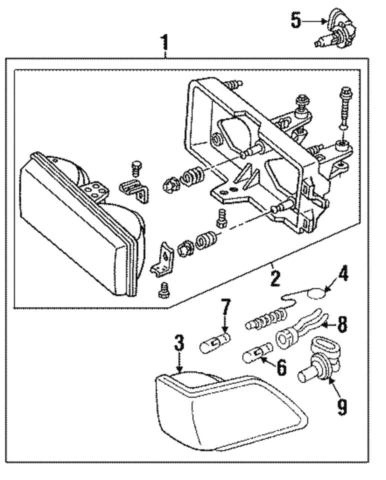 Genuine GM Headlamp Assembly 16505647 - Image 1 of 1