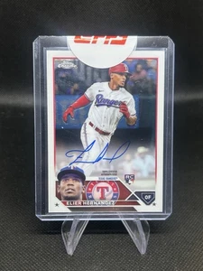 Tarjeta autógrafa firmada automáticamente Topps 2023 cromada Elier Hernández #RA-HER novato radiocontrol - Imagen 1 de 2
