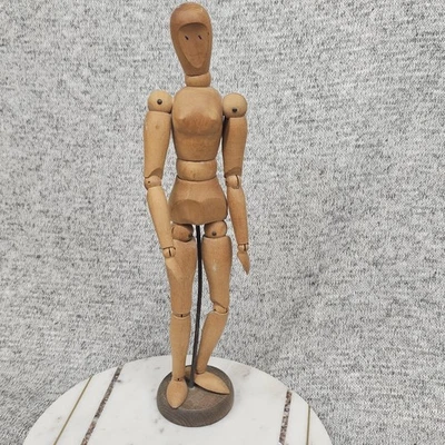 Vintage Japan Wooden Artist Mannequin Female Articulated Drawing Model Doll - Image 1 of 4