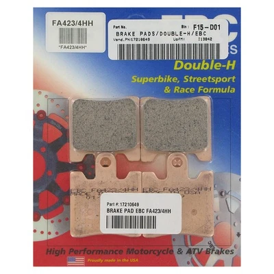 2013 Triumph Trophy SE 06-12 YAMAHA FJR1300A: EBC HH Brake Pads - Front (BLACK) - Image 1 of 2