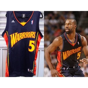 Baron DAVIS #5 Golden State Warriors 2000s Adidas Swingman Jersey M navy NBA vtg - Bild 1 von 11