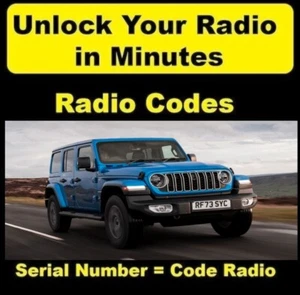 ✅ JEEP WRANGLER CAR RADIO ANTI-THEFT UNLOCKING CODE FAST SERVICE ✅ ALL MODELS ✅ - Bild 1 von 12