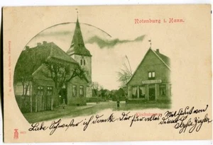 AK Rotenburg i.Hann.,Gasthof,Kirchstraße,bei Zeven,Ottersberg,Bremen,Verden 1901 - Bild 1 von 2