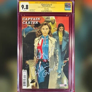 CAPTAIN CARTER #2 EDICIÓN VARIANTE CGC 9.8 SS FIRMADO POR HAYLEY ATWELL - Imagen 1 de 2
