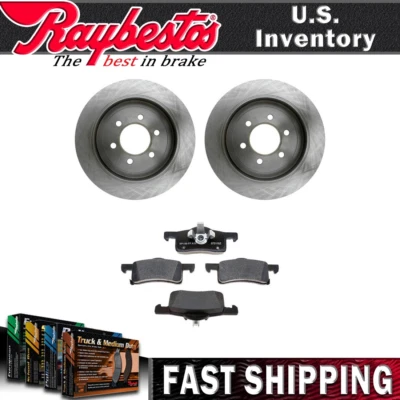 Rear Kit Brake Rotors Ceramic Brake Pads For 2003-2006 Lincoln Navigator - Image 1 of 4