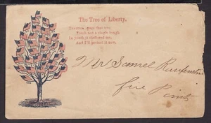 UNITED STATES c1900 "THE TREE of LIBERTY" Postal Stationery COVER (L544) - Picture 1 of 2