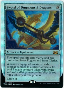 FOIL MTG Sword of Dungeons & Dragons Commander Unfinity UNF The List English NEW - Picture 1 of 1