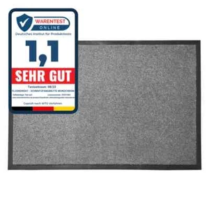Schmutzfangmatte Türvorleger MONOCHROM GRAU Türmatte Fußmatte Schmutzmatte - Bild 1 von 11