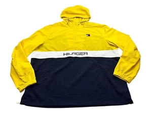 Y2K Tommy Hilfiger Mens 2XLarge Long Sleeve Jacket Pullover Hooded Outdoor - Picture 1 of 7