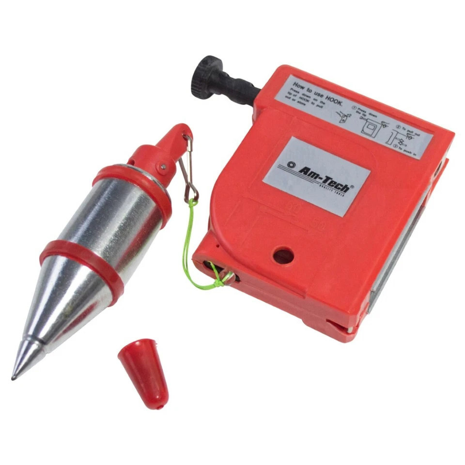 Heavy Duty 400G Magnetic Plumb Bob Builder Straight Level Setter 3.5M Line Drop - Image 1 of 1