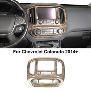 🏆Wood Grain Center Console Navigation Screen Panel Trim For Colorado/Canyon 14+ - Picture 1 of 10