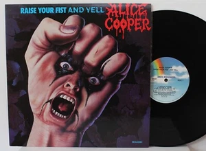 ALICE COOPER "Raise Your Fist & Yell" LP (MCA 42091, orig '87) NEAR MINT Insert - Picture 1 of 7