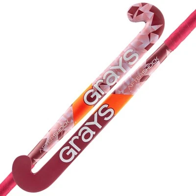 GRAYS 2024/25 Grau Aftershock UB MC rosa Holzhockeyschläger Größe 36,5L - kostenloser Versand