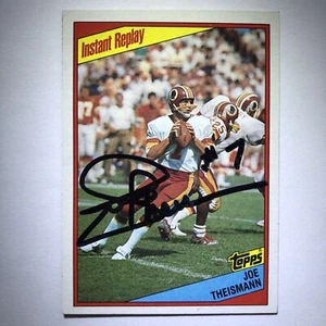 Joe Theismann Auto 1984 Topps 391 NFL Washington Redskins Autograph - Picture 1 of 7