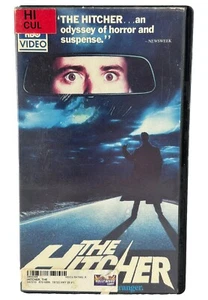 The Hitcher 1986 Clamshell VHS Rutger Hauer Thorn Horror Slasher Burning Madman - Picture 1 of 5