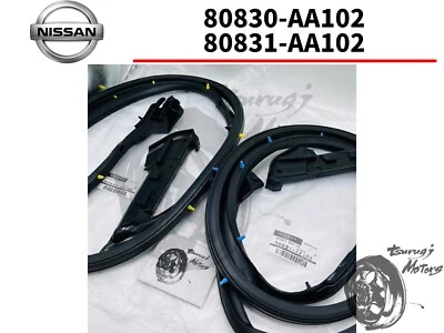 CONJUNTO DE VEDAÇÃO DE TIRA METEOROLÓGICA PARA PORTA ESQUERDA E DIREITA NISSAN SKYLINE R34 GTR FABRICANTE DE EQUIPAMENTO ORIGINAL - Imagem 1 de 4